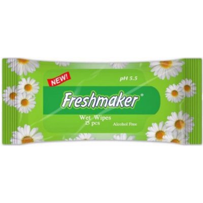 Freshmaker vlhčené ubrousky s květinovou vůní 15 ks Heřmánek – Hledejceny.cz