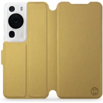 Pouzdro Mobiwear Flip Huawei P60 Pro - C_GOS Gold&Gray – Zboží Mobilmania