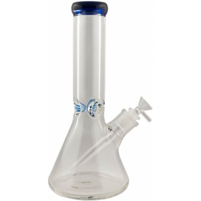 WeedShop Skleněný ice-bong 9mm 31 cm Modrá – Zboží Dáma