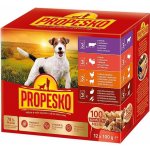 Propesko Adult kuřecí/jehněčí krůta králík s mrkví 12 x 100 g – Sleviste.cz