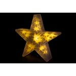Nexos Vánoční hvězda s 3D efektem 35 cm 20 LED teple bílá – Hledejceny.cz