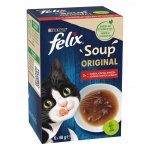 Felix Soup Original hovězí kuře a jehněčí 6 x 48 g – Sleviste.cz