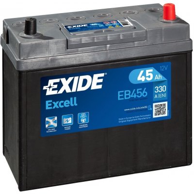 Exide Excell 12V 45Ah 300A EB456 – Sleviste.cz