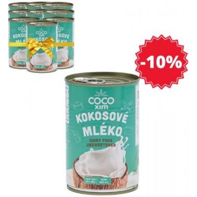 Cocoxim Kokosové mléko na vaření 17-19% 12 x 400 ml