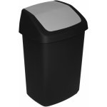 Curver SWING BIN 10L Odpadkový koš 24,6 x 19,8 x 37,3 cm černý 03984-Y09 – Zboží Mobilmania