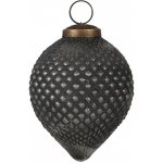 Clayre & Eef Granitová antik skleněná vánoční ozdoba šiška Noirre Ø 8*10 cm – Hledejceny.cz