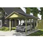 SKAN HOLZ Přístřešek na auto Wallgau 380 x 600 cm impregnovaný – Sleviste.cz