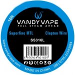 Vandy Vape Superfine MTL Fused Clapton odporový drát SS316 3m – Zbozi.Blesk.cz