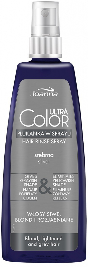 Joanna Ultra Color Silver Hair Rinse Spray tónovací přeliv ve spreji stříbrný 150 ml