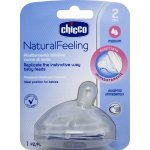 Chicco dudlík na láhev Natural Feeling silikon střední průtok 1 ks V001515 – Zboží Dáma