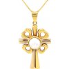 Přívěsky Beny Jewellery Zlatý Kříž s Perlou k1150033