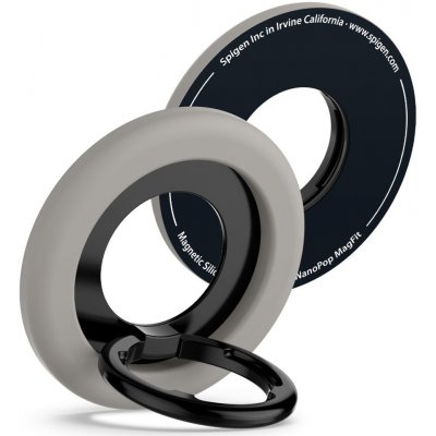 Spigen Nano Pop silikonový držák na telefon s MagSafe a prstenem - Black Sesame – Zboží Živě