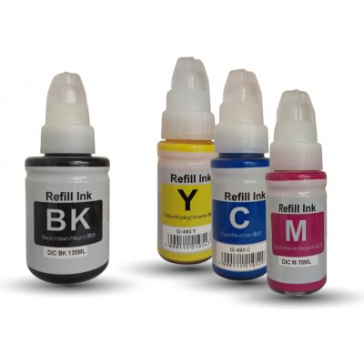 Inkoust Kvalitni-tonery Canon GI-490 CMYK - kompatibilní – Zboží Mobilmania