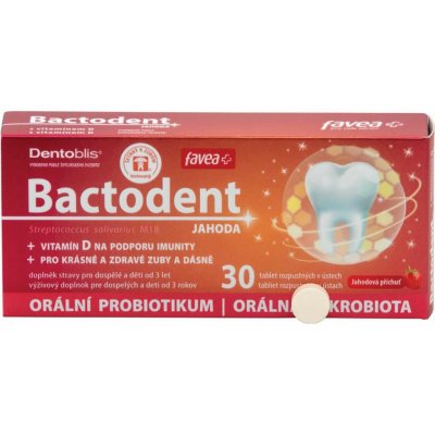 Favea Bactodent Jahoda 30 tablet – Hledejceny.cz