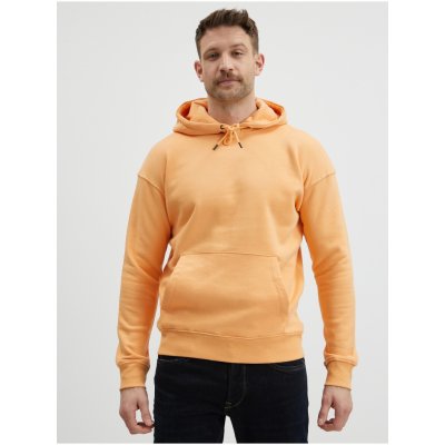 Oranžová basic mikina s kapucí Jack & Jones Star – Zboží Mobilmania