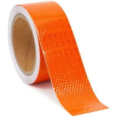 Páska reflexní samolepící 25 mm 2 m - oranžová – Zboží Dáma