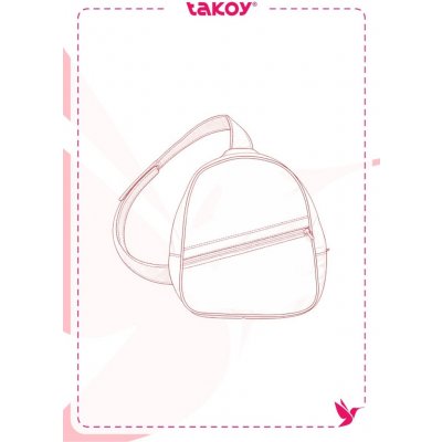 Takoy Elektronický PDF střih batoh přes rameno Teddy-UNI – Zboží Dáma