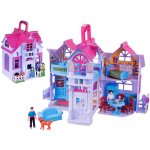 RKToys Rozkládací domeček s figurkami Bílofialový – Zboží Dáma