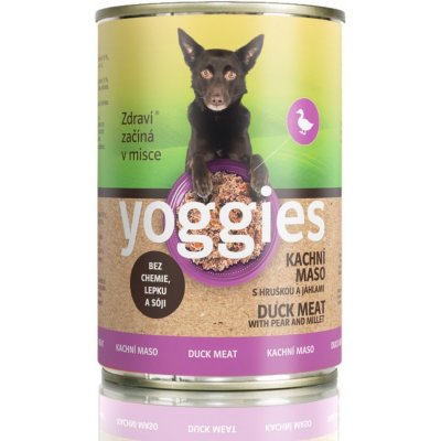 Yoggies Kachní maso s hruškou a jáhlami 400 g