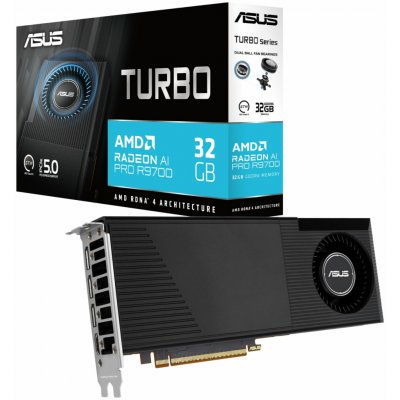 Asus Radeon Turbo AI Pro R9700 32GB GDDR6 90YV0MN0-M0NA00 – Zboží Živě