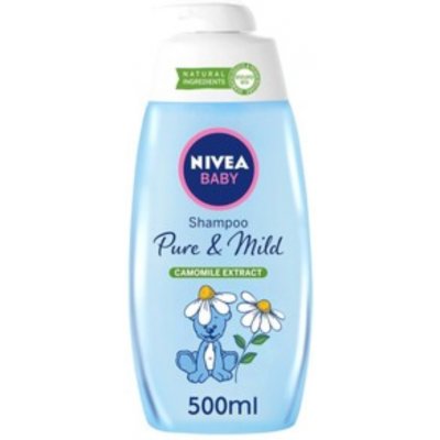 Nivea Baby Pure & Mild Dětský šampon s výtažkem z heřmánku 500 ml – Zbozi.Blesk.cz