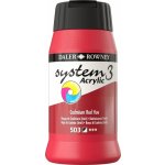Daler Rowney System3 akrylová barva cadmium red hue 500 ml 1 ks – Hledejceny.cz
