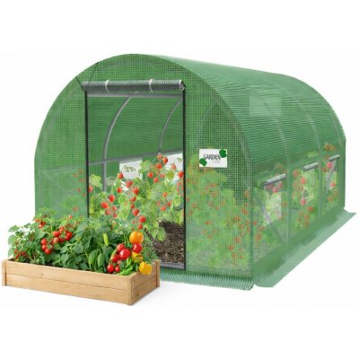 Garden Line ZÁHRADNÍ FÓLIOVÝ TUNEL 3 SEGMENTOVÝ ZELENÝ NEW SOLUTION 3 x 2 x 2 M *5207 – Zboží Dáma