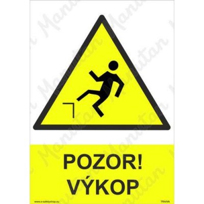 Pozor výkop, plast 210 x 297 x 0,5 mm A4 – Zbozi.Blesk.cz