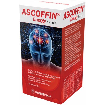 Biomedica ASCOFFIN Energy drink 10 x 6 g – Hledejceny.cz