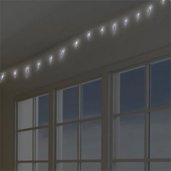 Orava CL-40 W Bílá vánoční LED světla ve tvaru rampouchu, délka 13 m, 40 x 11-16cm; CL-40 W