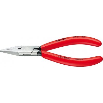 KNIPEX - kleště ploché, přidržovací - 125mm, pro elektroniku a jemnou mechaniku, máčené, úzké (3721125) – Sleviste.cz