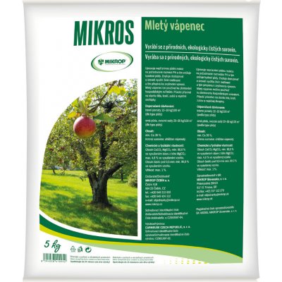 Mikros Mletý vápenec 5 kg – Zboží Mobilmania