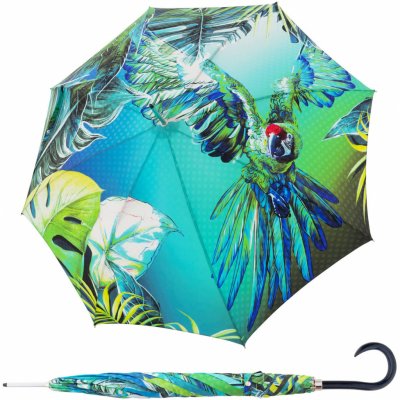Doppler Manufaktur Elegance Boheme Pappagallo luxusní dámský holový deštník – Zboží Mobilmania
