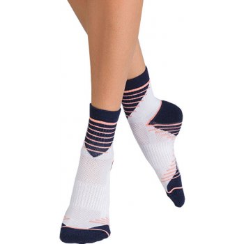 DIM Sportovní dámské ponožky 2 páry SPORT IN-SHOE MEDIUM IMPACT 2x bílá