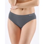 Gina dámské kalhotky klasické širší bok bezešvé jednobarevné Eco Bamboo 00038P šedá bílá – Zboží Dáma