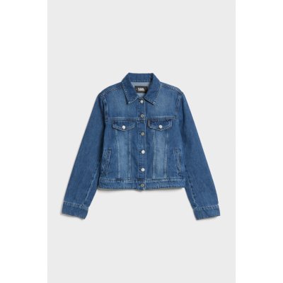 Karl Lagerfeld Ikonik Denim Jacket modrá