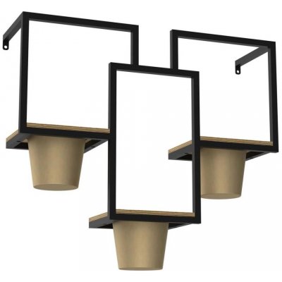 Luminex Nástěnný květináč 46x53 cm zlatá LU8096 – Zboží Dáma