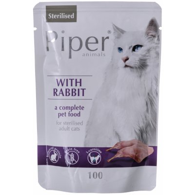 Piper Cat Sterilised s králíkem 100 g – Zbozi.Blesk.cz