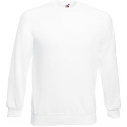 Fruit of the Loom Mikina Classic Raglan Sweat raglánová COT-16221600102 M Bílá