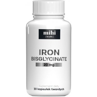 MIHI Vitamins Bisglycinát železa 20 mg, 30 kapslí – Hledejceny.cz