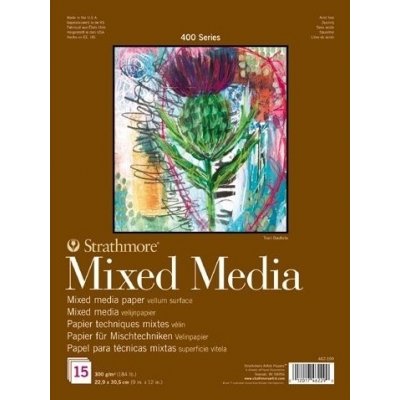Strathmore 400 Mixed Media skicák 15,2 x 20,3cm 300 g/m2 15listů – Zbozi.Blesk.cz