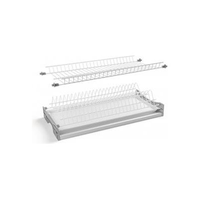 GTV Odkapávač/pořadač BASIC 1, dvoupatrový, skříň 500, pro desky 16 - 18 mm, 1x vana, bílá – Hledejceny.cz