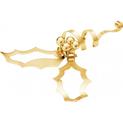 Georg Jensen Pozlacená vánoční ozdoba / dekorace Holly CC 2026 – medium, zlatá barva, kov – Hledejceny.cz