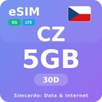 Česká republika Mobilní datový plán - 5GB 30 dní (Travel eSIM) – Zbozi.Blesk.cz