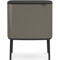 BRABANTIA Bo Touch Bin šedý 33 l (316043) nerezový koš na třídění odpadu tříkomorový