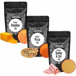 SnackAir Příchutě na popcorn šunka a sýr cheddar pizza 3 x 150 g – Zbozi.Blesk.cz