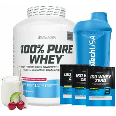 AKCE BioTech 100% Pure Whey 2270 g + ZDARMA Šejkr 600 ml + 3x vzorek – Sleviste.cz