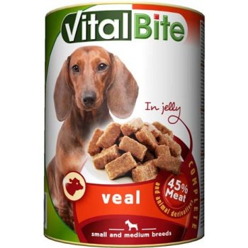 VitalBite kousky telecího masa 45% masa v želé 415 g