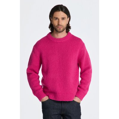 Gant Wool Boucle C-neck růžová – Zboží Mobilmania