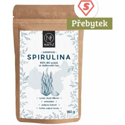 Natu Spirulina BIO prášek 180 g – Hledejceny.cz